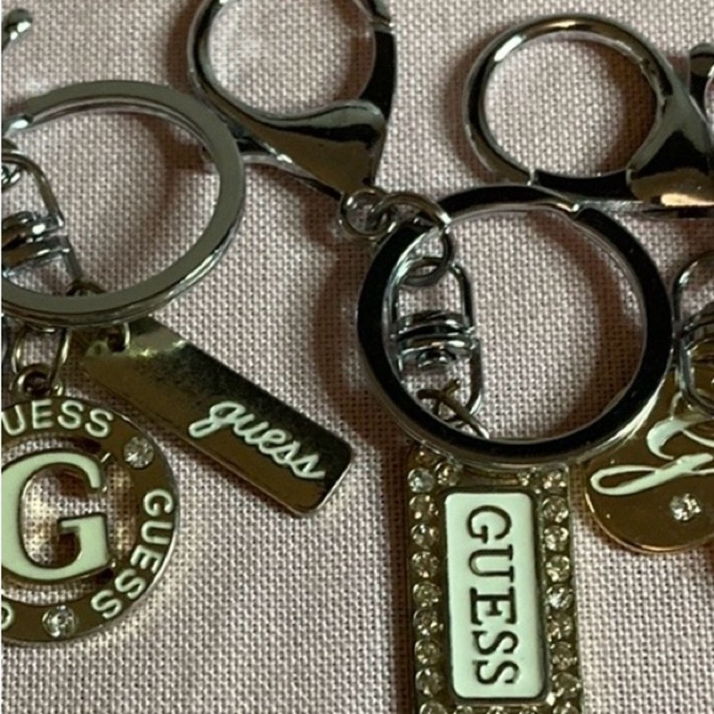 UPCYCLED GUESS Purse Keychains Choice of 4 Styles